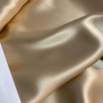 Exkluzivní hedvábný zlatý satén Max Mara s elastanem