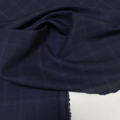 Vlněná kostýmovka LORO PIANA glenček dark blue