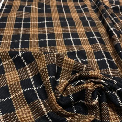 Exkluzivní kabátovka BELLANDI camel káro