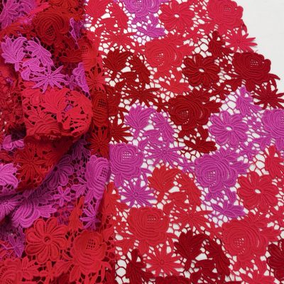 Luxusní krajka macramé Red Rose