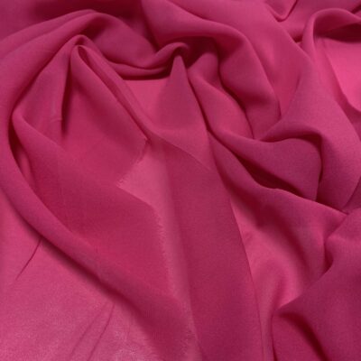 Šatovka Burberry šifon Viva Magenta