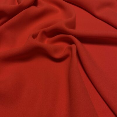 Šatovka hedvábný červený krepžoržet Rosso