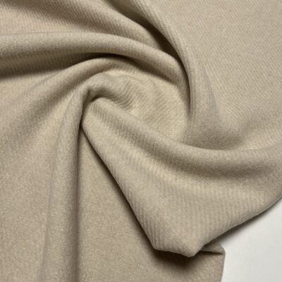Vlněná kabátovka tvil Cream s diagonálním vzorem