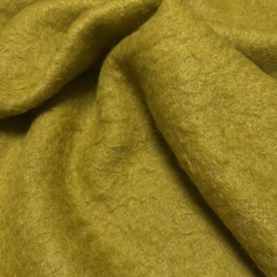 Vlněný cibelín s merinem hořčicově žlutá kabátovka Mustard