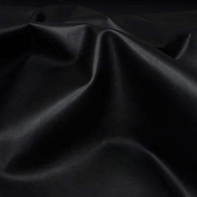 Černá oděvní eko kůže - Eco leather